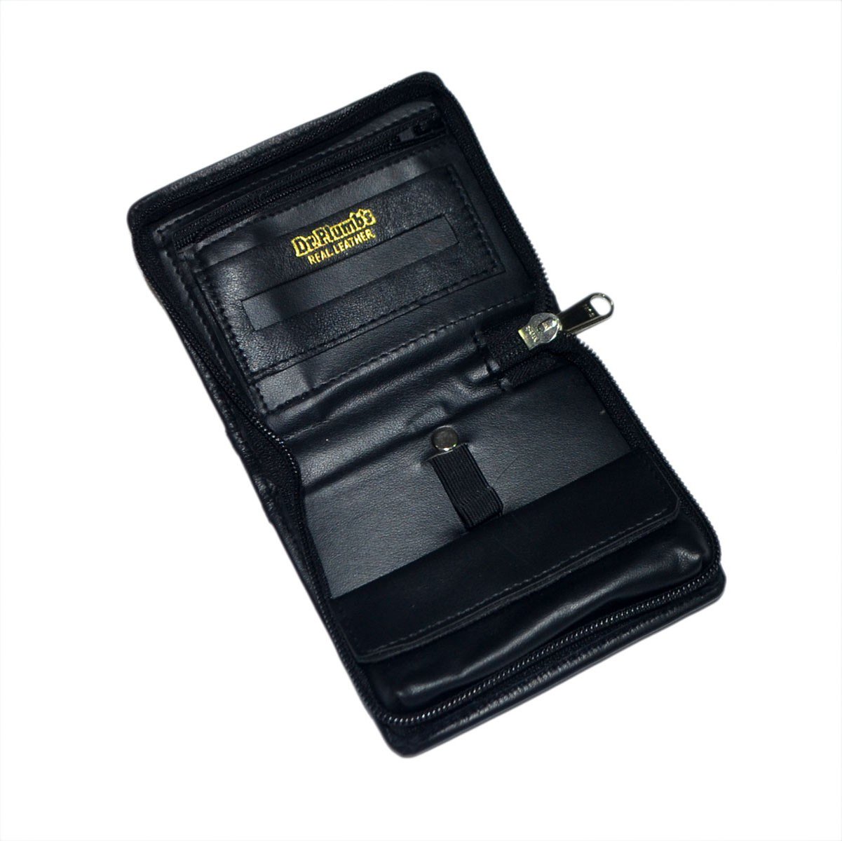 P35535 - Dr Plumb Mini Hand Rolling Combination Leather Tobacco Pouch