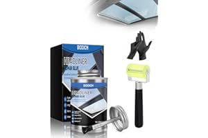 BIOOICH Headliner Repair Glue, Car Headliner Adhesive with Rubber Seam Roller Headliner Repair Kit,Upholstery Glue with Brush for Automotive interiors, Fabric, Leather (4.23oz)