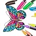 36 Colors Gel Pen Coloring Set - Refill Highlighter for Kids&Adult Coloring, Writing, Drawing - Glitter,Neon,Gouache Colors