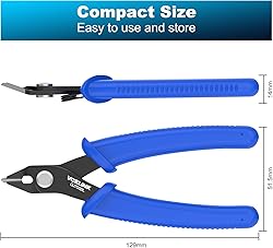 VCELINK Small Wire Cutter Spring-loaded