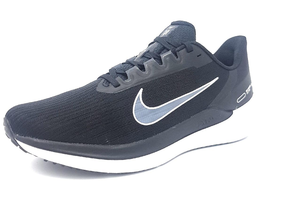 NIKE Men's Sneaker, Black White Dk Smoke Grey, 11.5