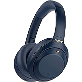 Sony WH-1000XM4 Wireless Premium Noise Canceling Overhead Headphones, Blue (Renewed)