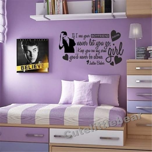 Haochenli188 Justin Bieber Moda Pegatinas De Pared Decoracion Del