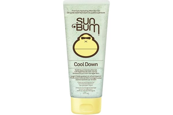 Sun Bum Cool Down Aloe Vera Gel | Vegan and Hypoallergenic After Sun Care with Cocoa Butter to Soothe and Hydrate Sunburn Pai