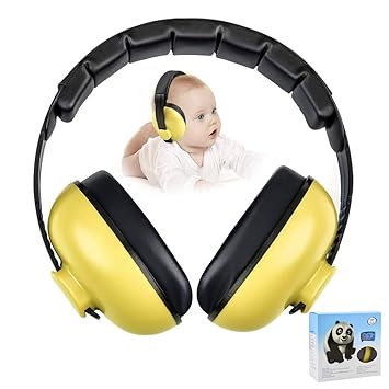 Amazon Com Baby Ear Protection Noise Cancelling Headphones For Kids Noise Reduction Hearing Protection Earmuffs For 0 3 Years Babies Toddlers Infant Yellow Baby