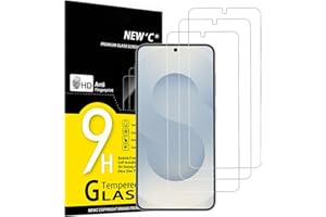 NEW'C 3 Pack Designed for Samsung Galaxy S25 Screen Protector Tempered Glass, Bubble Free, Ultra Resistant
