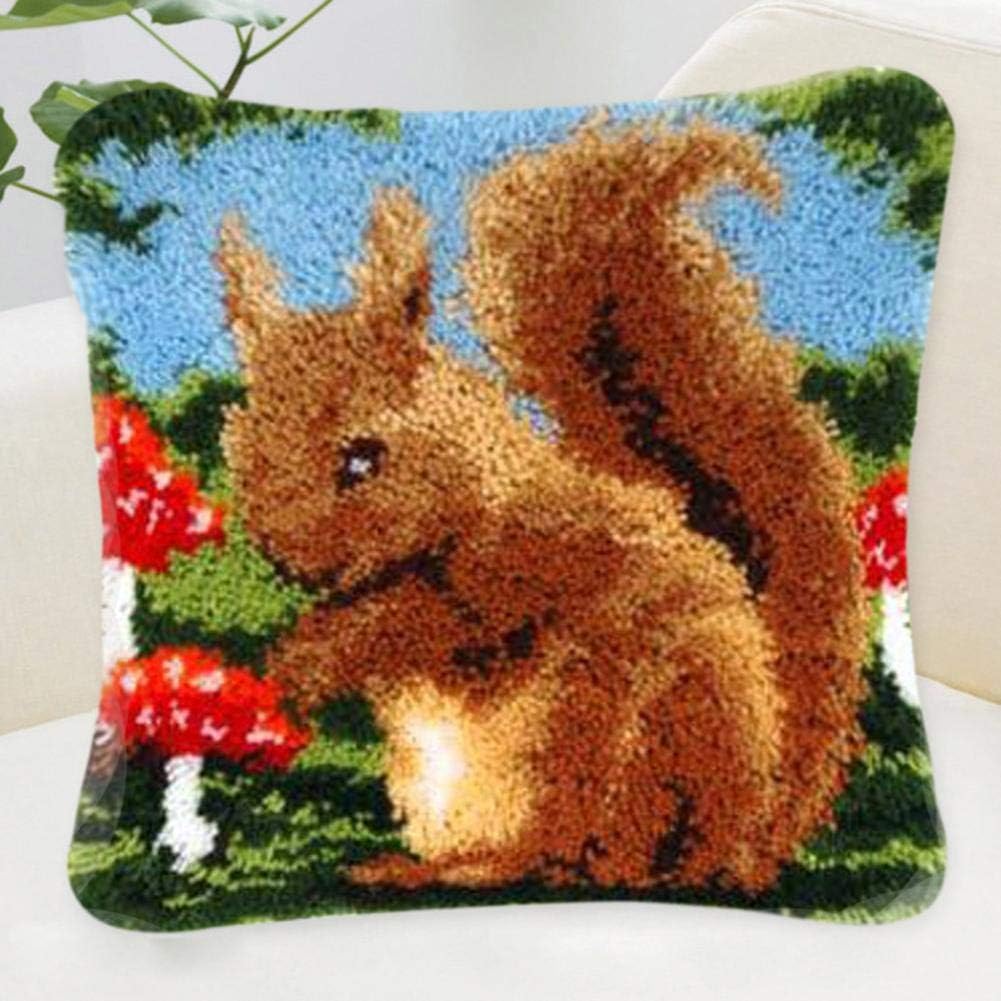 Amazon Com Wxlaa Latch Hook Kit Diy Throw Pillow Cover Sofa