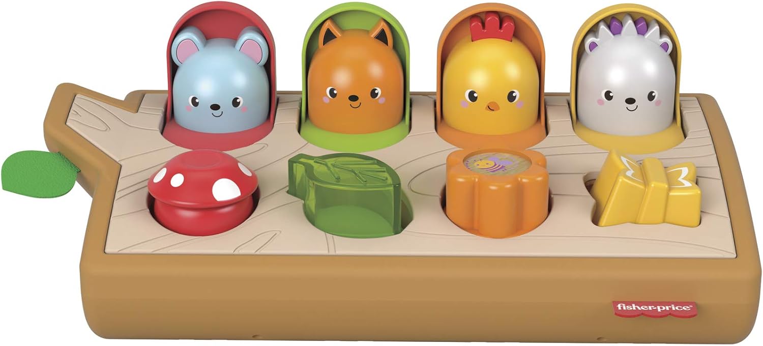 フィッシャープライス Fisher Price 感覚を育てよう ボタンでアクションぴょっこりどうぶつ 31 0 16 0 8 5cm 9カ月 知育玩具 Bpa フタル酸エステル類不使用 Gwb85 がらがら ラトル おもちゃ Amazon