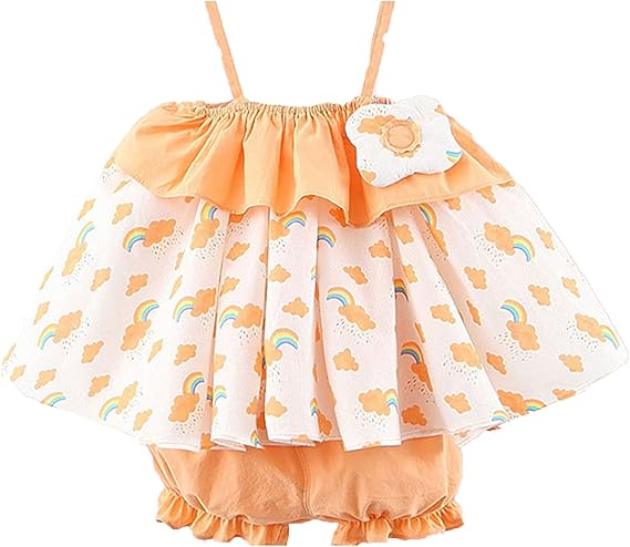 Amazon Cousannory ベビー服 新生児 肌着 女の子 ワンピース 子供 夏服 女児 キャミソール パンツ セットアップ 夏 赤ちゃん 服 虹 トップス 無地 かぼちゃパンツ かわいい チュニックワンピース キッズ ブルマパンツ 韓国 人気 ギフト サロペット オーバーオール 通販