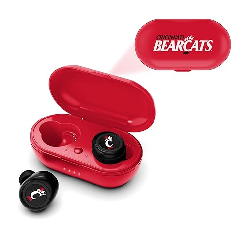 SOAR NCAA True Wireless Earbuds V.2, Cincinnati Bearcats