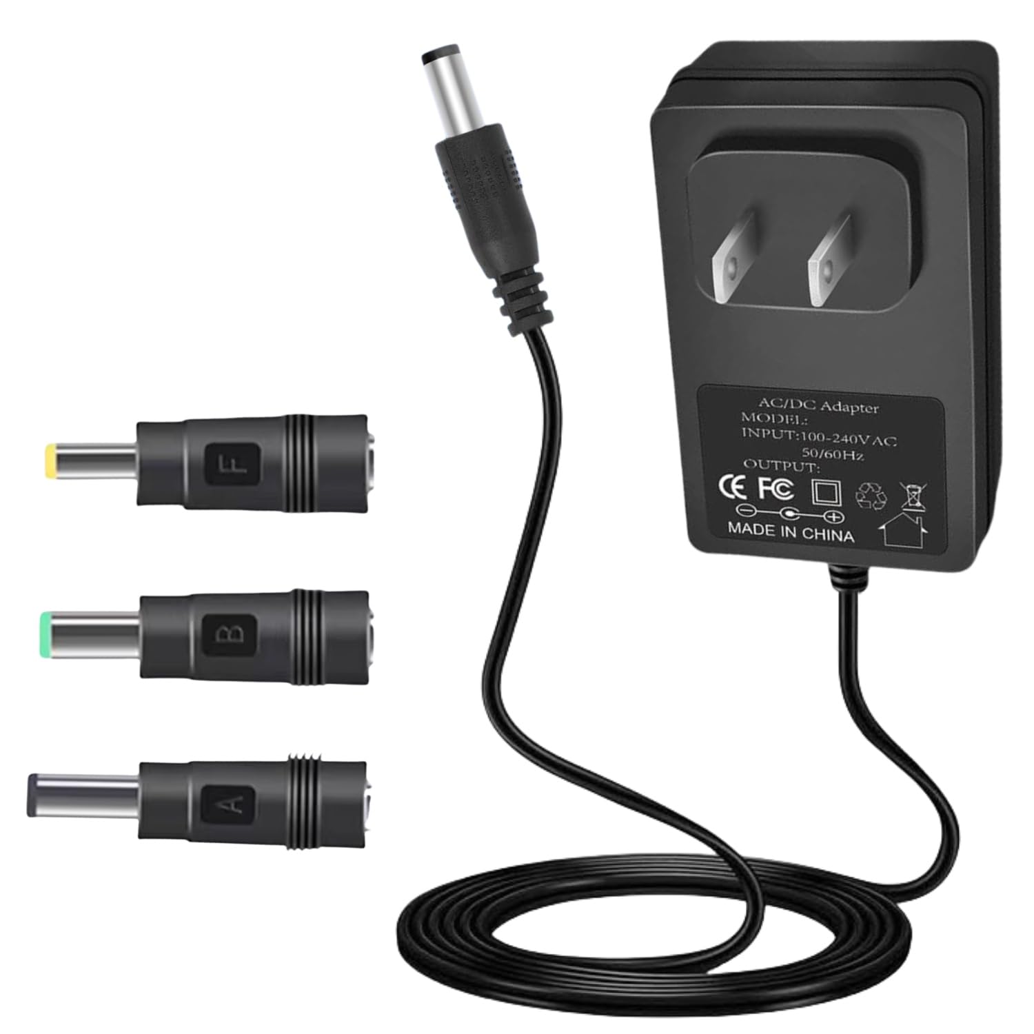 Photo 1 of 15V 2A Power Supply Charger Cable (Input AC 100V-240V, Output DC 15 Volt 2 Amp 30 Watt) Adapter Transformer Converter DC 5.5mm x 2.1mm/5.5mm x 2.5mm Extra Long 6.6FT