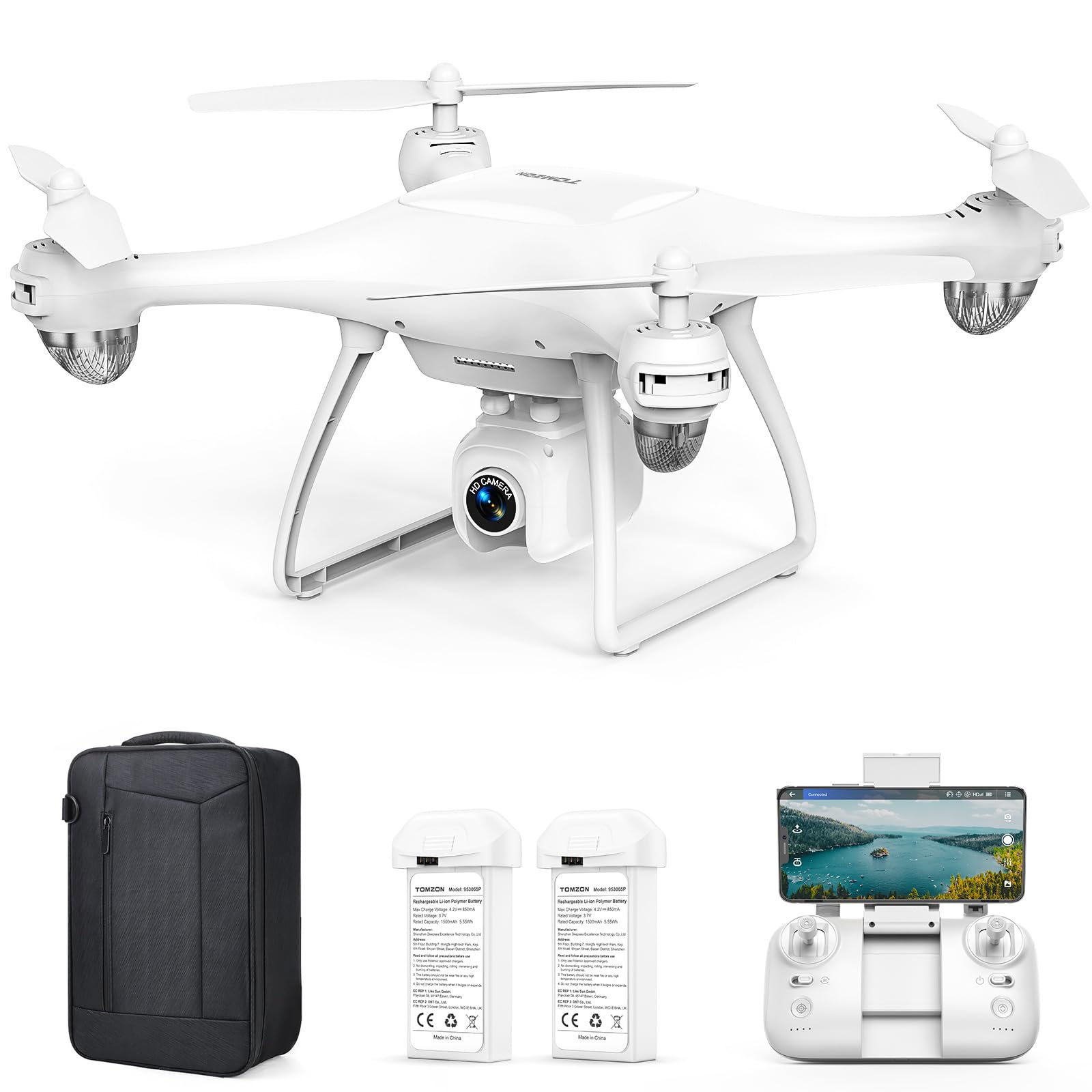 TOMZON P5G GPS Drones with Camera for Adults