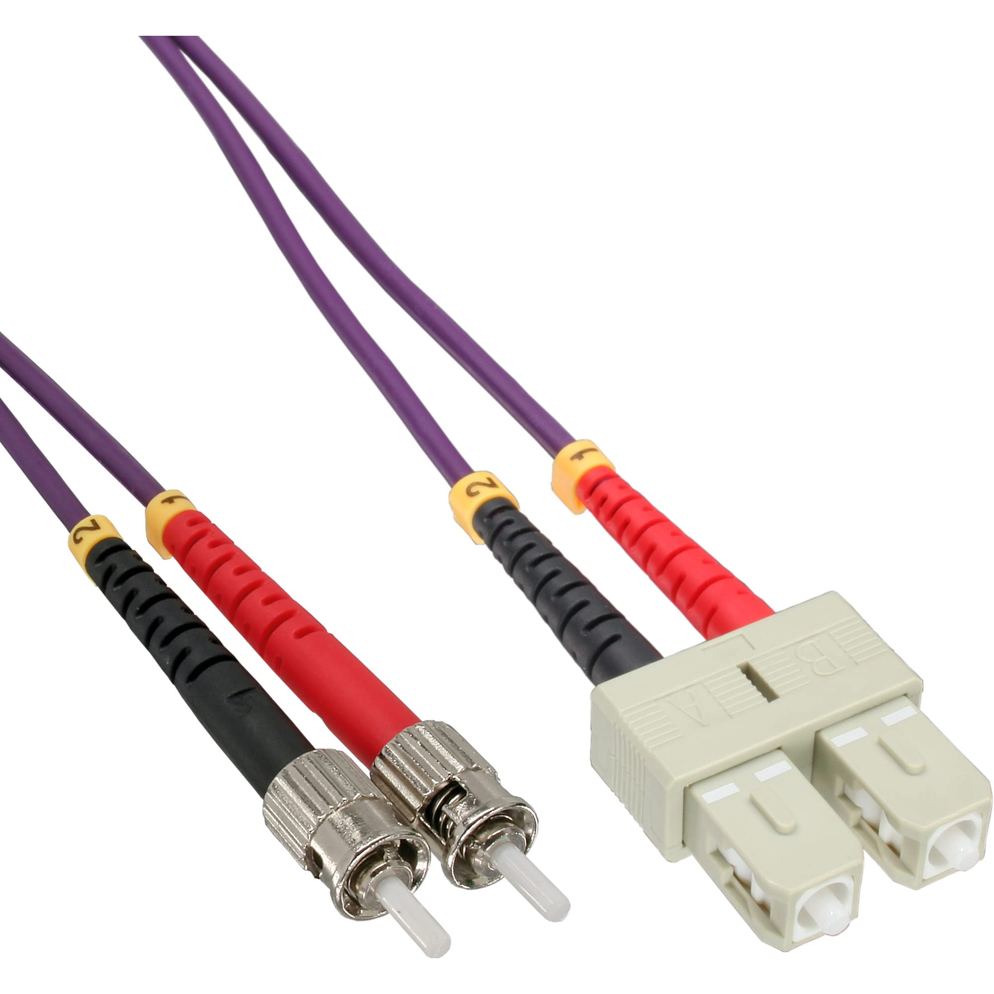InLine® 82501P LWL Duplex Cable SC/ST 50/125µm, OM4, 1 m