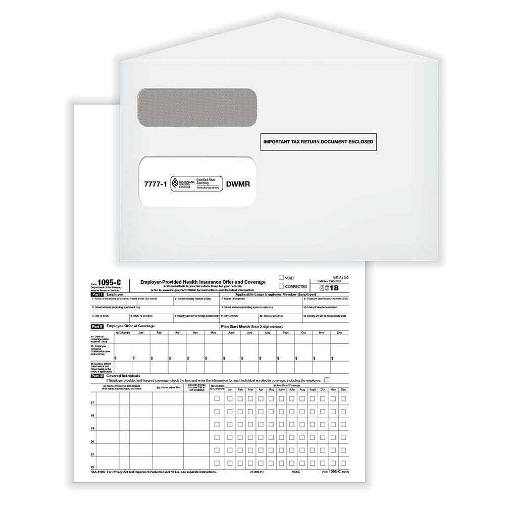 Complyright 1095 C Employer Provided Health Insurance Offer And Coverage Form And Envelopes Bundle For 500 Employees Amazon In Office Products Complyright 1095 C Employer Provided Health Insurance Offer And Coverage Form And Envelopes Bundle For 500 Employees Amazon In Office Products