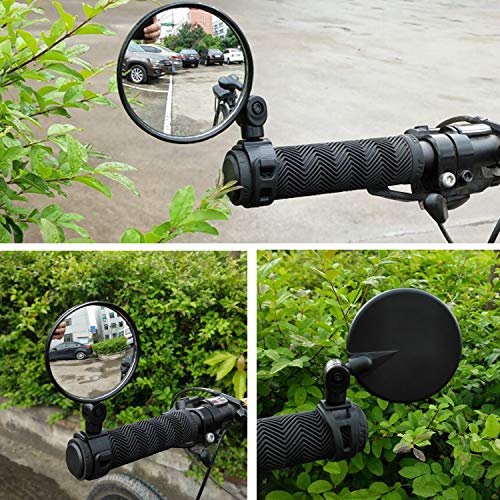 MHOYI Fietsspiegels Verstelbare Stuurspiegel Fietsspiegel Achteruitkijkspiegel Stuurspiegel Voor fiets Motorfiets E-bike… - Image 3