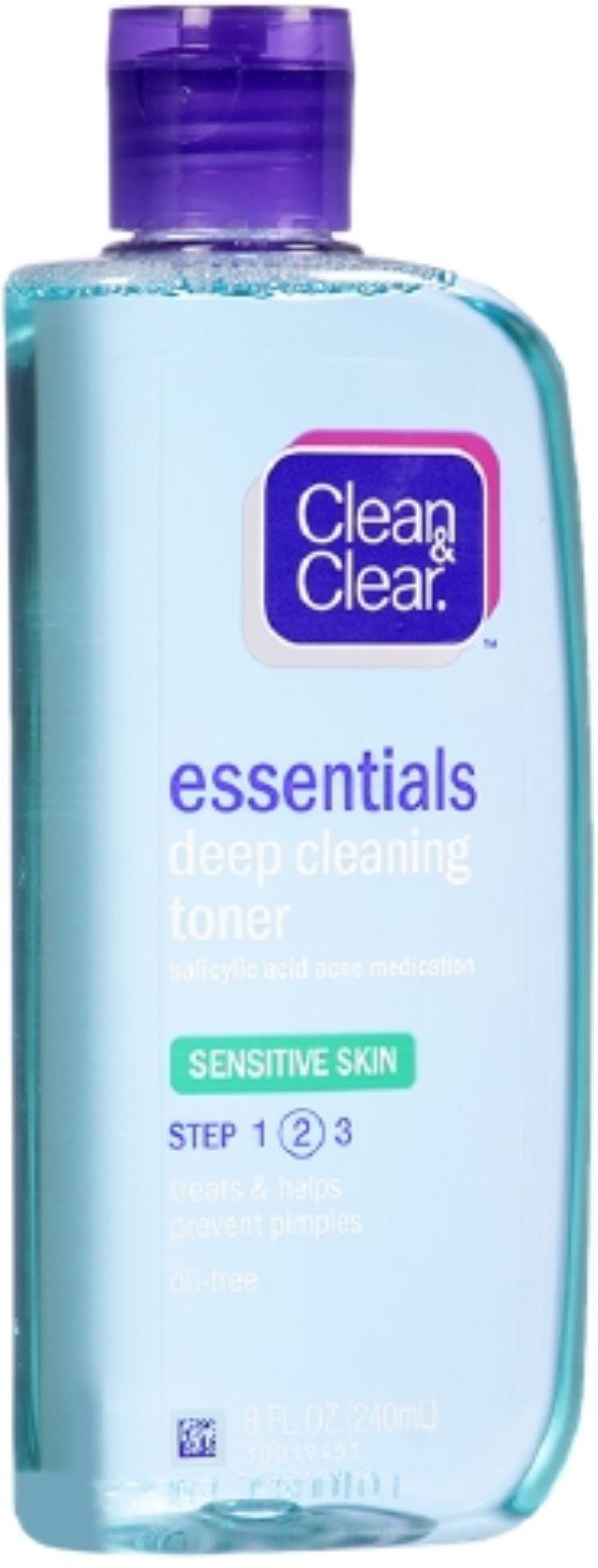 CLEAN & CLEAR Deep Cleaning Astringent Sensitive Skin 8 oz (Pack of 12)