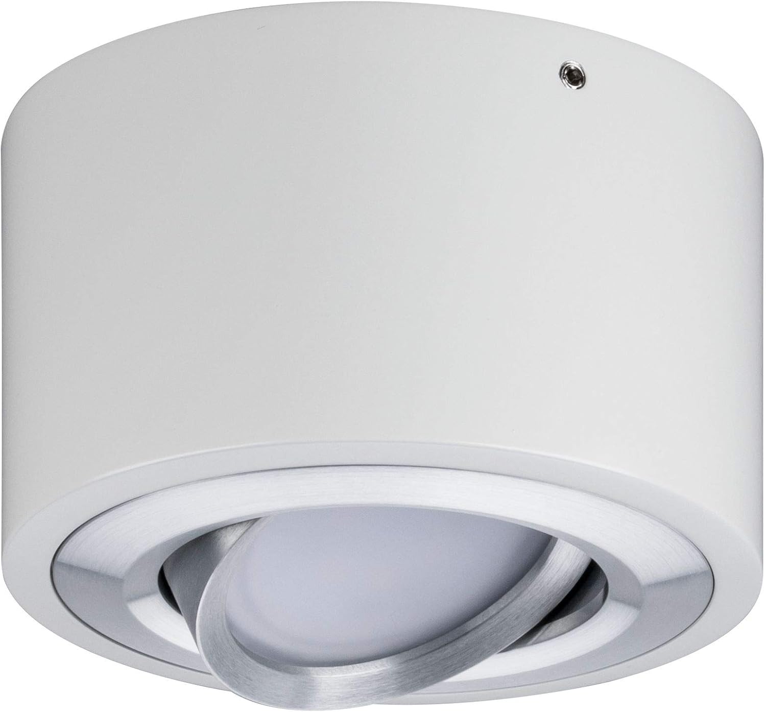 Paulmann 79708 LED Ceiling luminaire Argun Round swivelling incl. 1x4.8 watt dimmable Ceiling lamp Brushed Aluminium Living Room lamp Metal 3000 K - Image 5