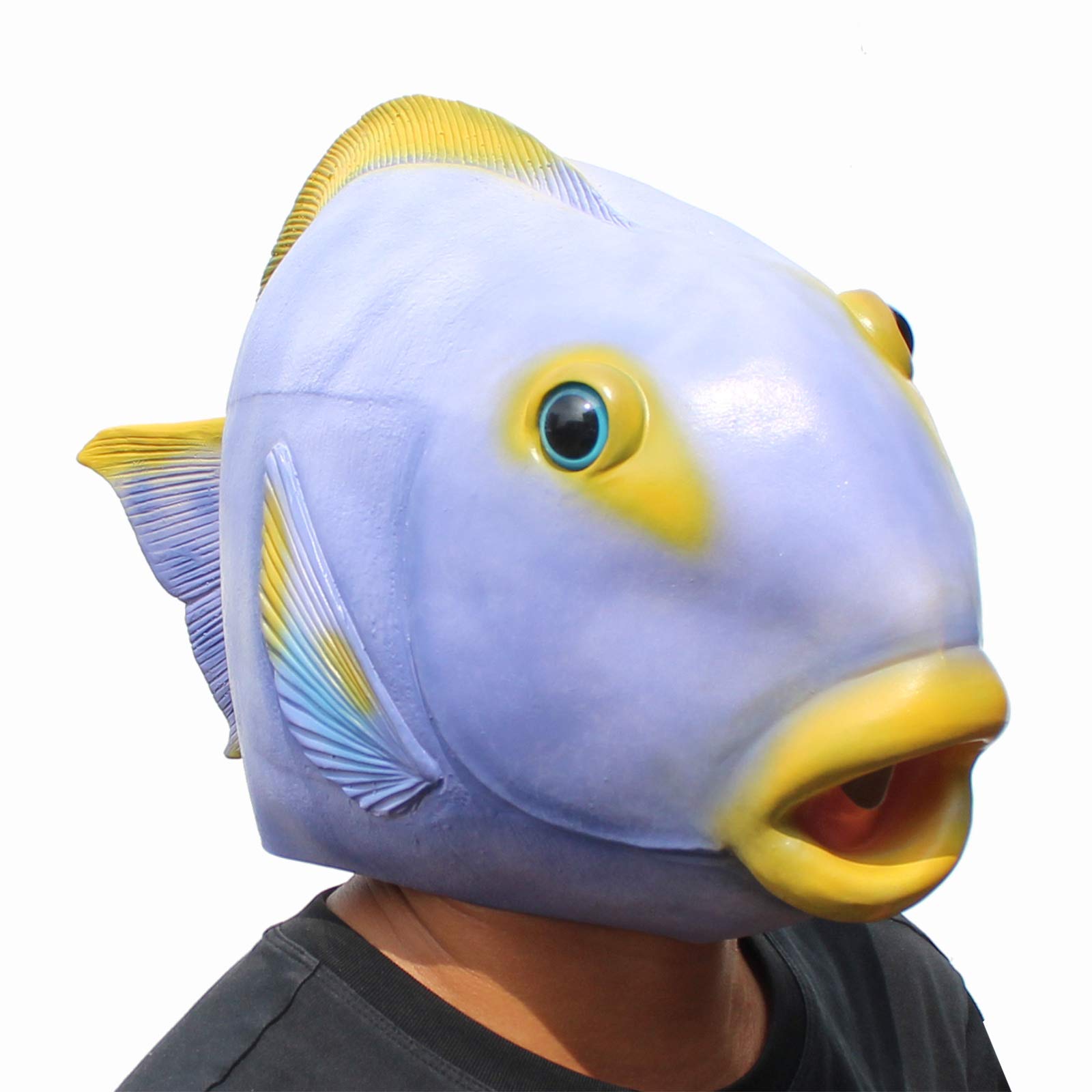 CreepyParty Deluxe Halloween Costume Party Latex Animal Head Mask Tropical Fish Sea Animal Masks