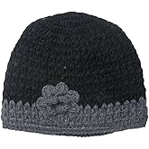 Wool Hand Knit Unisex Fleece Lined Ear Flap Beanie Sherpa Cap Hat Nepal