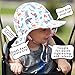 JAN & JUL Cute Animal Baby Girl Boy Adjustable Cotton Sun Hat 50 UPF, Stay-on Tie (S: 0-6m, Floppy Hat: Woodland - Toggled Chinstrap)