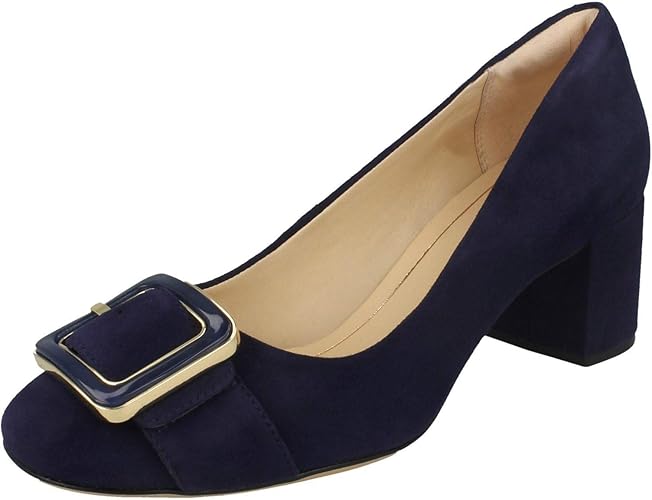 clarks black patent court shoes