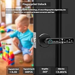 Fingerprint Door Lock, Biometric Door Lock, Keyless