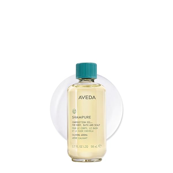 AVEDA SHAMPURE COMPOSITION OIL | BATH, BODY & SCALP | WITH MEADOWFOAM OIL & CERTIFIED ORGANIC SUNFLOWER | CALMING AROMA OF CERTIFIED ORGANIC LAVENDER, PETITGRAIN, YLANG YLANG, 1.7 FL OZ