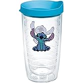 Tervis Disney - Stitch Front and Back Made in USA Double Walled Insulated Tumbler Travel Cup Keeps Drinks Cold & Hot, 16oz, Classic