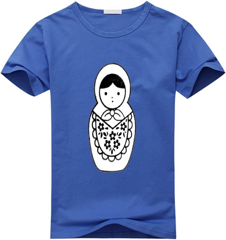 Youcshi Men's Russian Doll Crew Neck T Shirt