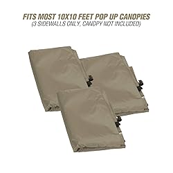 REDCAMP Instant Canopy Sidewall for 10x10ft Pop Up