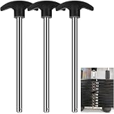 3pcs Weight Stack Pin, Gym Pins for Weight Stack,Weight Lifting Pins for Universal Home Commercial Gym Strength Training Equipment Machine Pin Insert Accessories（3/8 " Diameter / 6 " Locking Space）