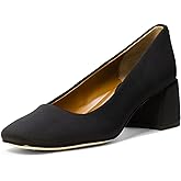 Donald Pliner Women's Aquarius 2" Block Heels, Square Closed Toe Chunky Heels for All Day Wear