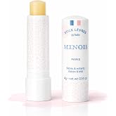 Minois Paris Baby &amp; Kids Lip Balm - 100% Natural Organic Moisturizing Lip Care, Kids Chapstick With Sweet Almond Oil and Rice Wax, Non-Toxic Lip Treatment for Dry Chapped Lips, Made in France 4g