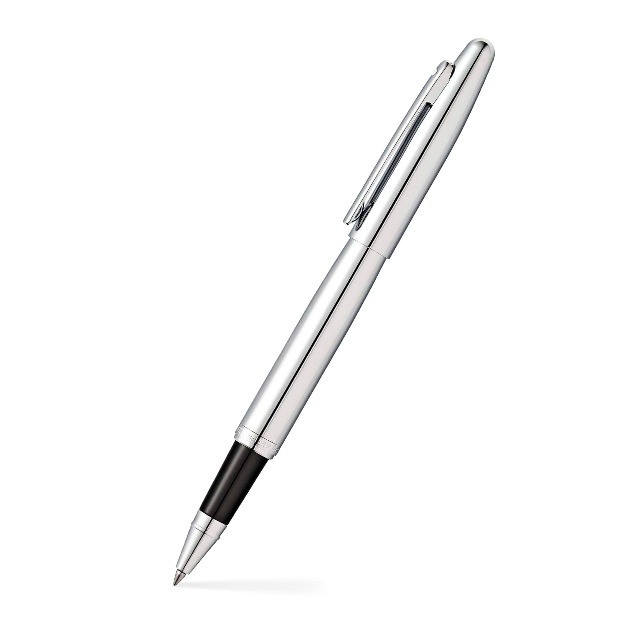 Sheaffer Sagaris - Refillable rollerball pen, engraved chrome, chrome-plated trim