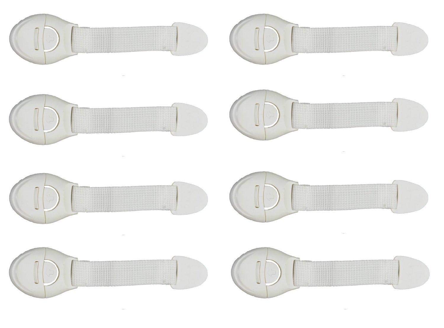 Child Baby Toddler Infant Safety Lock for Drawers, Fridges, Cabinets etc (8 Pieces)