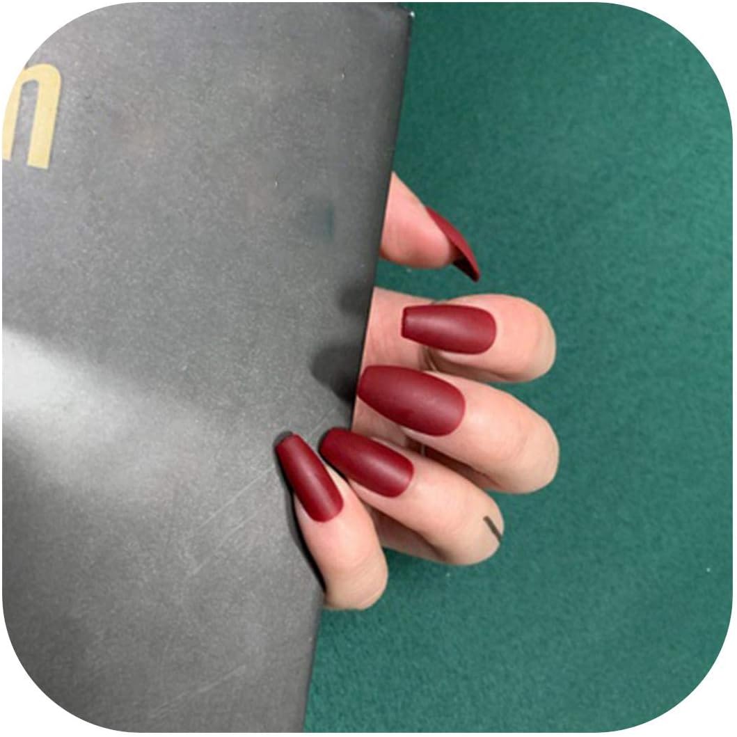 Amazon かなり偽の爪 24ピース セット2グラムのり偽の爪長い甘いネイル 仕上げのステッカースクエアヘッドフルカバー女性マニキュアブルーデザインネイルのヒント Style4 Fostudork ビューティー 通販