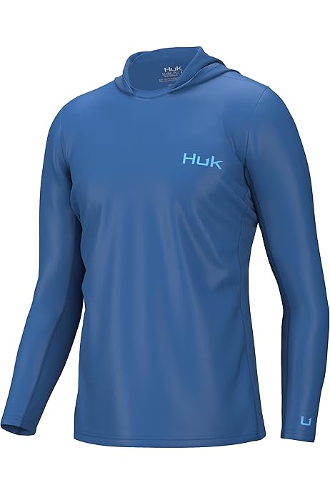 HUK Icon X Hoodie | Fishing Shirt With +50 UPF Sun Protection at Amazon  Men's Clothing store