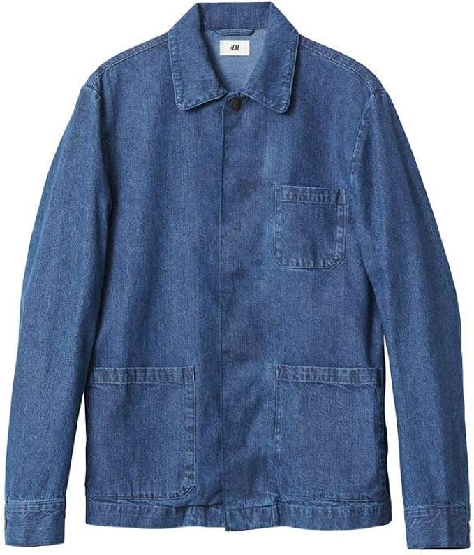 Amazon Co Jp Ex H M Shirt メンズ Us サイズ Large カラー ブルー 服 ファッション小物