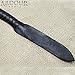 Ardour Crafts WP-118 Plait Genuine Leather Bull Whip Heavy Duty Bullwhip, Black