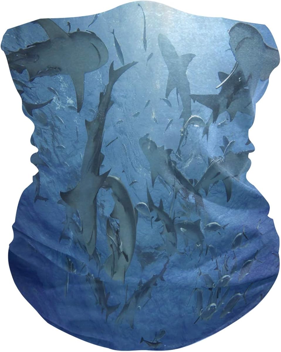 Blueangle American Flag Hearts Bandanas Face Mask Multifunctional Headband Headwrap for Motorcycle, Cycling,Outdoors