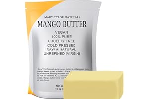 Mary Tylor Naturals Mango Butter 1 lb Cold Pressed, Unrefined,Raw Pure Mango Butter —
