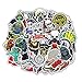 Halloween Sticker Gumind Sugar Skull Stickers Pack 100 PCS Include Zombie Skeleton And Ghost Pattern For Laptop,Car,Motorcycle,Bicycle,Luggage,Graffiti,Skateboard Sticker Hippie Decals Bomb Waterproof