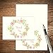 Jofanza Thank You Cards Greeting Card 30pcs Set Assorted with 5 Wreath Designs 30 White Adhesive Envelope (White)