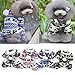 Puggy Clothes,Haoricu autumn Stylish Pet Dog Warm Clothes Puppy Jumpsuit Hoodie Coat Doggy Apparel Hoodies Costume Apparel (XXL (M, Gray)