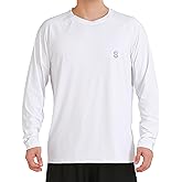 SUNTASY Men's Long Sleeve UPF 50+ Sun Protection Swim T-Shirt Quick Dry Lightweight Running Fishing Rash Guard