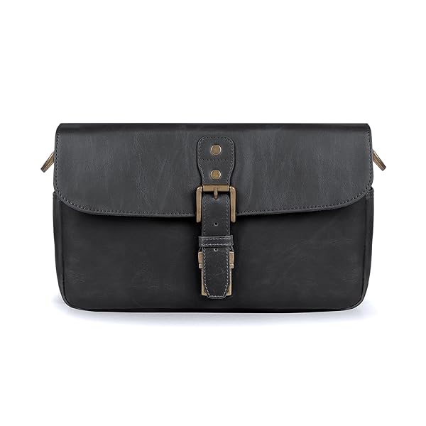 MEGAGEAR LEATHER CAMERA MESSENGER BAG FOR MIRRORLESS, INSTANT AND DSLR CAMERAS