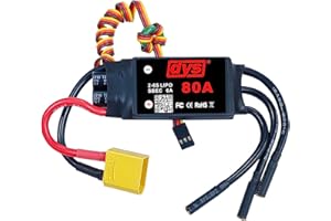 DYSRC DYS 80A 2-6S Brushless ESC with 5V/6A SBEC with XT90 & 4.0mm Plug for RC Fixed-Wing Aircraft Helicopter