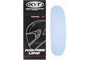 MIRNVRFL KYT TT-Course Visor Replace the Mask Full Helmet, Motorcycle Racing Helmet Visor, Complimentary Anti-Fog Film (Anti-fog film)