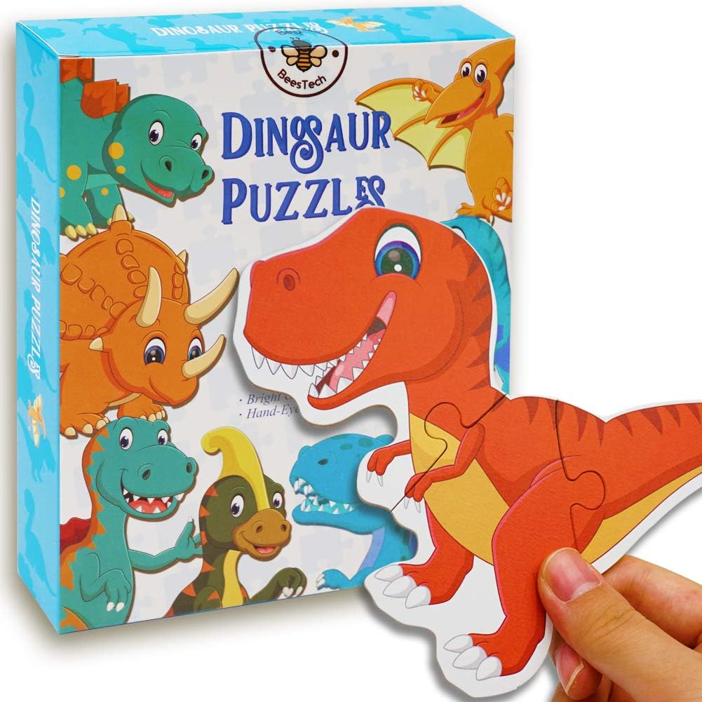 BEESTECH Beginner Dinosaur Puzzles for 