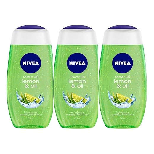Nivea Lemon and Oil Shower Gel, 250ml (Pack of 3)